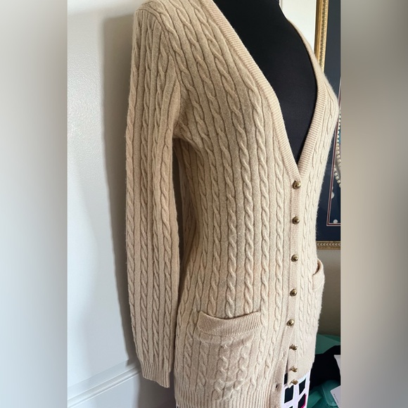 J Crew Cashmere Blend Nude Cardigan. XS - Picture 1 of 5